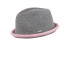 Hat Boston grey - pink - chemo hat/ alopecia hat