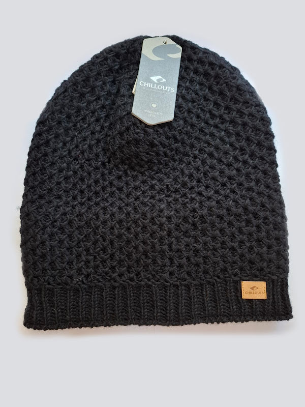 Beanie Nel Black - chemo hat / alopecia headwear