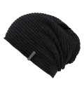 Beanie Wyatt Black - chemo hat / alopecia headwear