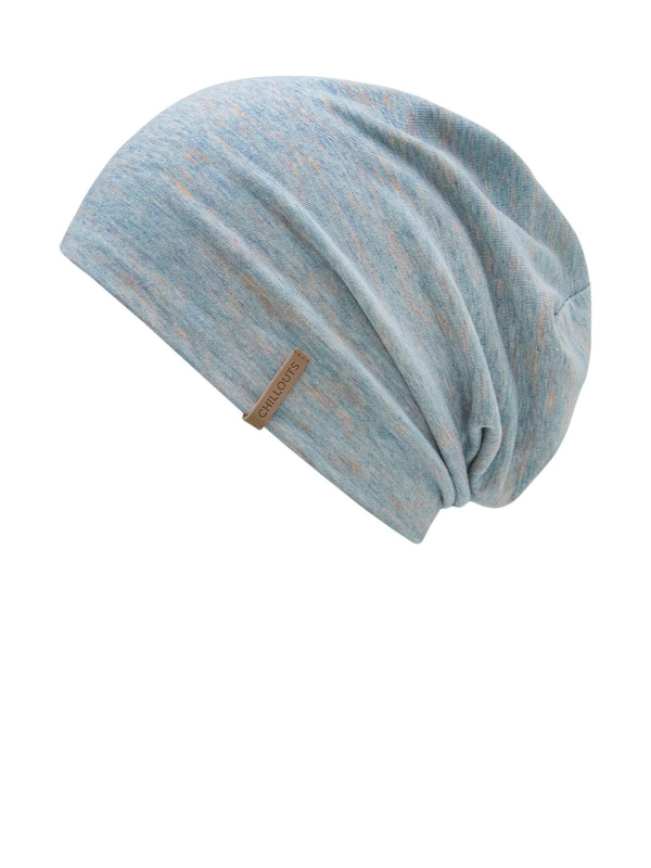 Beanie Memphis Blauw - Orange - chemo hat / alopecia headwear