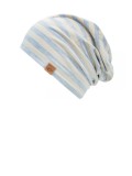 Cambridge Blue Stripes - chemo hat / alopecia headwear
