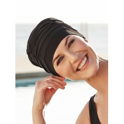 Swim cap Wave black by My Headwear specialist in chemo hats