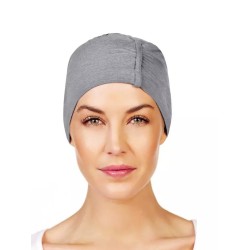 Nachtmutsje Chandra Grijs - chemo muts / alopecia mutsje Nachtmutsje Chandra Grijs - chemo slaapmuts / alopecia mutsje