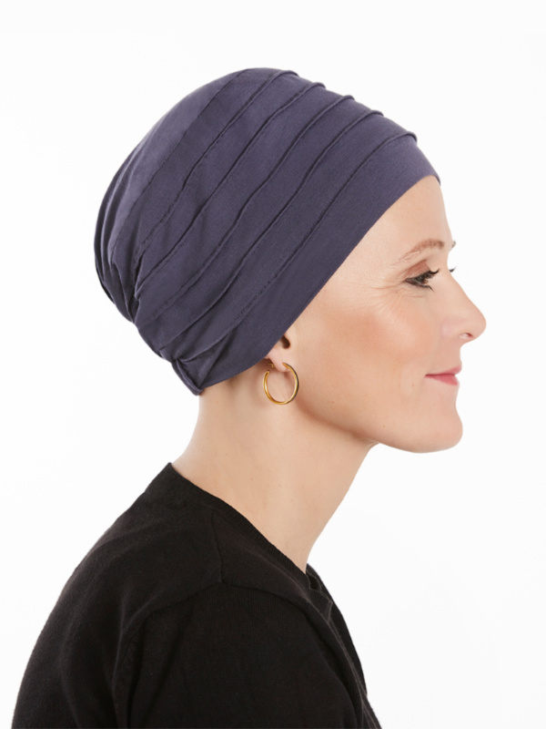 Shaper underneath a chemo hat