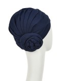 Turban Zuri Navy - chemo headwear / alopecia hat