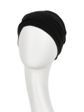Turban Zuri Black - chemo headwear / alopecia hat