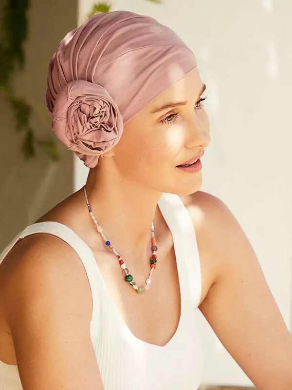 Turban Zuri Woodrose - chemo headwear / alopecia hat