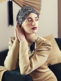 Turban Sapphire Floral Woods - cancer hat / alopecia headwear