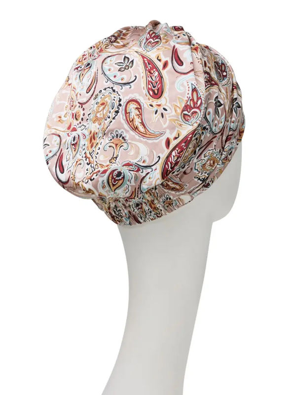 Turban Sapphire Oriental Rose Paisley - cancer hat / alopecia headwear