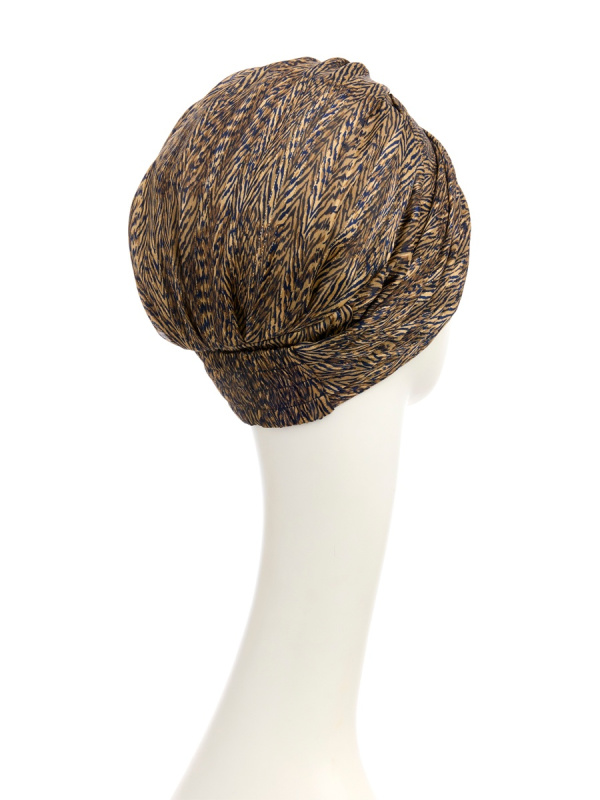 Turban Sapphire Blue Ink - cancer hat / alopecia headwear