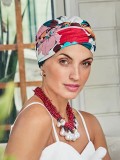 Turban Sapphire Floral Fusion - cancer hat / alopecia headwear