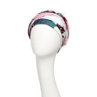 Turban Sapphire Floral Fusion - cancer hat / alopecia headwear