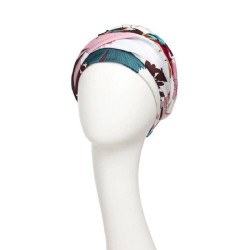 Turban Sapphire Floral Fusion - cancer hat / alopecia headwear