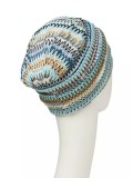Hat Ruby Skye Zig-Zag Blue - chemo hat / alopecia hat