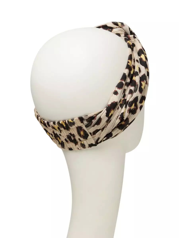 Turban Amber - Gold Glitter Leo - chemo headwear / alopecia headwear