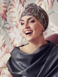 Turban Amber - Gold Dust Browns - chemo headwear / alopecia headwear