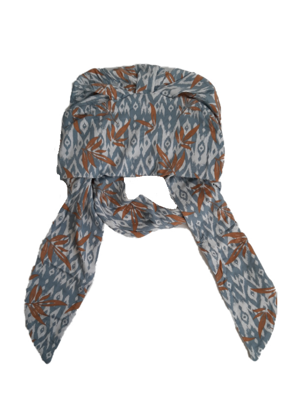 Headscarf Beatrice - Ikat Blues - chemo headwear / alopecia headscarf Headscarf Beatrice - Ikat Blues - chemo headwear / alopecia headscarf
