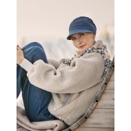 Hippe chemo mutsjes chemo pet - Pet HocShana - Dark Blue Denim