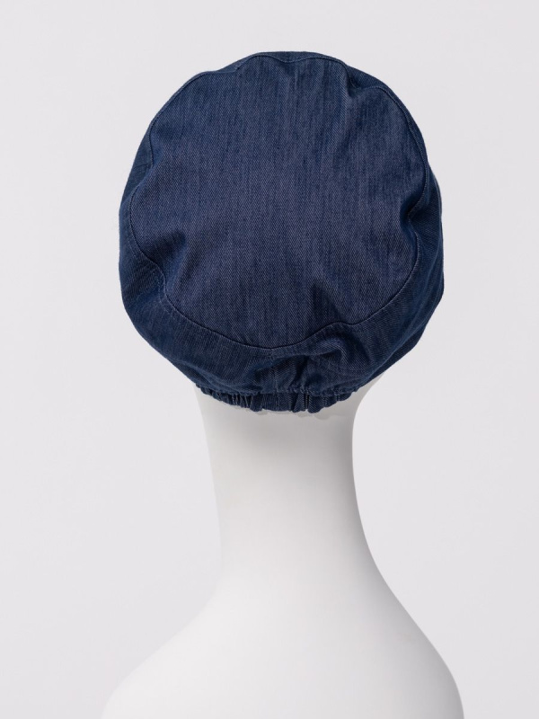 Cap HocShana - Dark Blue Denim - chemo cap / alopecia cap