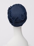 Turban HocLotus Dark Blue Denim - chemo hat / alopecia hat