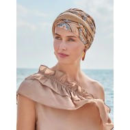 Turban Shakti Linen Touch of Gold - cancer hat / alopecia headwear