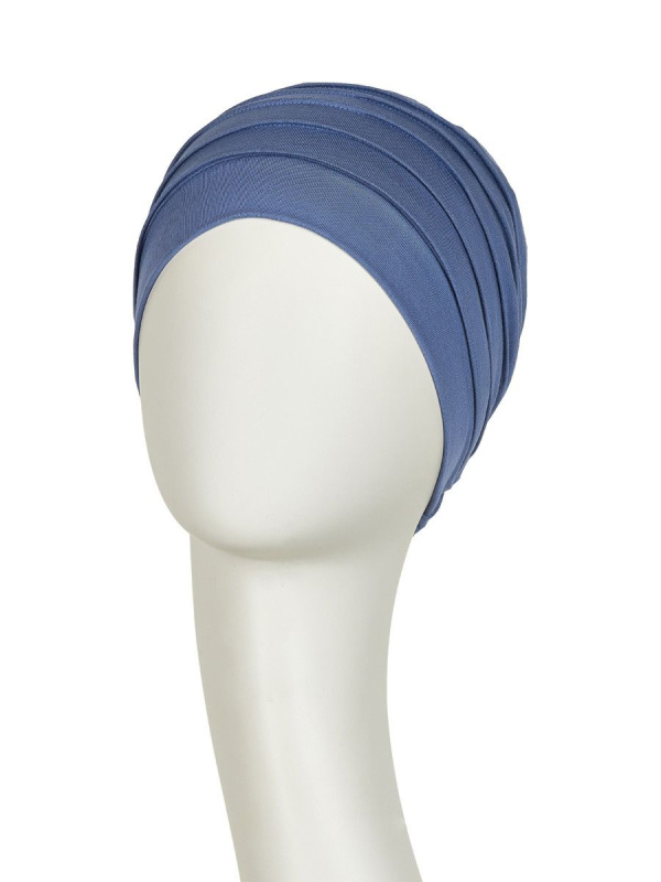 Top Yoga Blue - cancer hat / alopecia headwear