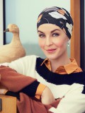 Top Yoga Shapes of Browns - cancer hat / alopecia headwear Top Yoga Shapes of Browns - cancer hat / alopecia headwear
