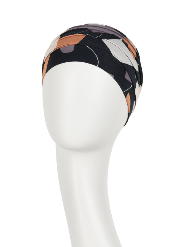 Top Yoga Shapes of Browns - cancer hat / alopecia headwear Top Yoga Shapes of Browns - cancer hat / alopecia headwear