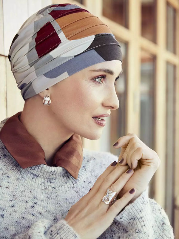 Top Yoga Caramel Graphics - cancer hat / alopecia headwear