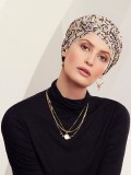 Turban Rosa V Twirls - chemo hat / alopecia headwear Turban Rosa V Twirls - chemo hat / alopecia headwear