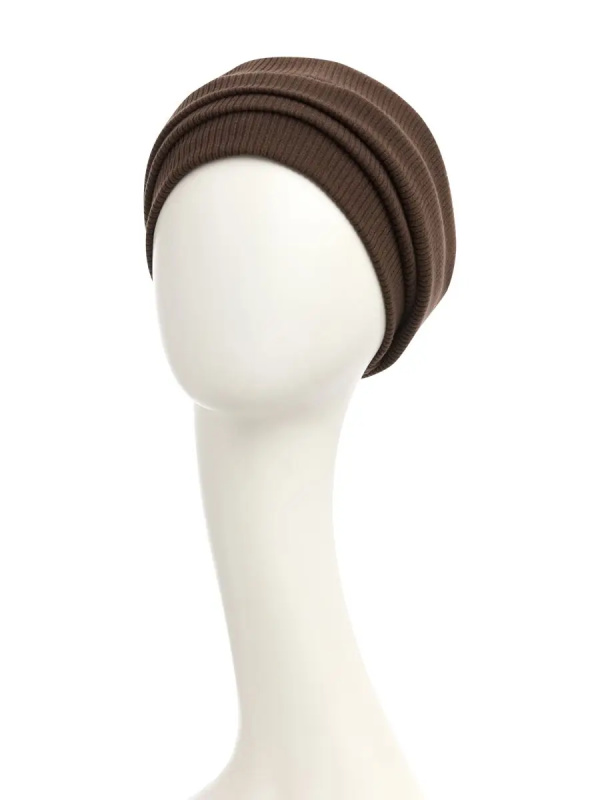 Chemo mutsjes Christine Headwear Nederland - Turban Hoc Lea - dusty walnut