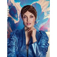 Turban Hoc Pearl - Velvet Hazel Gold - chemo turban velvet / alopecia turban