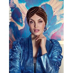 Turban Hoc Pearl - Velvet Hazel Gold - chemo turban velvet / alopecia turban