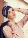 Top Shanti Flowering Blues - chemo hat / alopecia headwear Top Shanti Flowering Blues - chemo hat / alopecia headwear