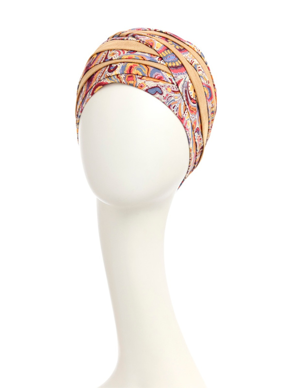 Top Shanti Moroccan Paisley - chemo hat / alopecia headwear