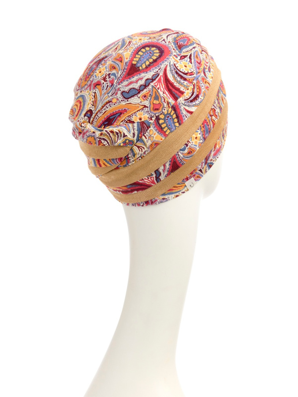 Top Shanti Moroccan Paisley - chemo hat / alopecia headwear