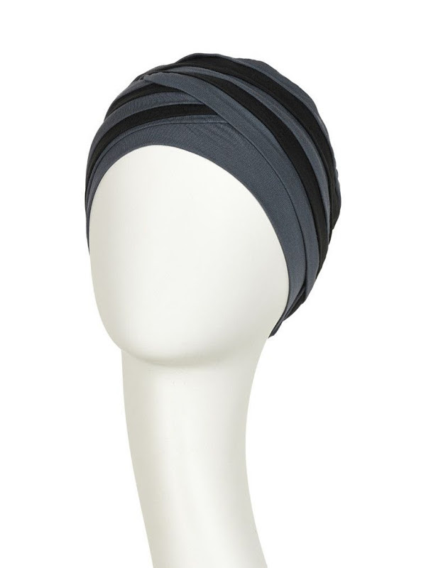 Top Shanti Sand Blue- chemo hat / alopecia headwear