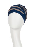 Top Shanti Night Blue/Dark Sand - chemo hat / alopecia headwear Top Shanti nachtblauw/zand - chemo mutsje / alopecia hoofdbedekking - EN