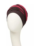 Top Shanti Chocolate / Red - chemo hat / alopecia headwear