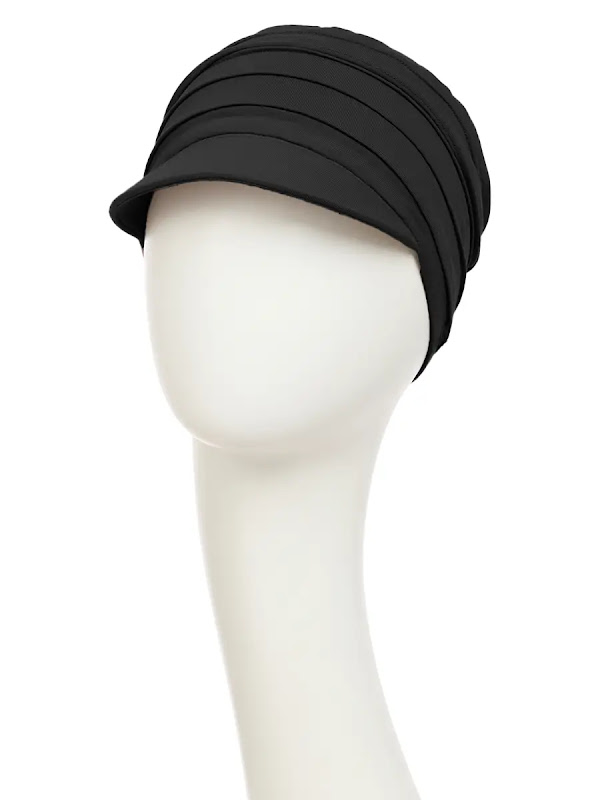 Cap HocYoga - Black - chemotherapy headwear / alopecia cap  