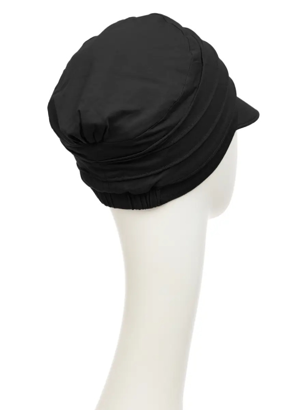 Cap HocYoga - Black - chemotherapy headwear / alopecia cap 