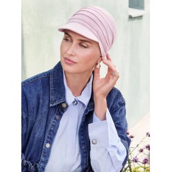 Cap HocYoga - Pink Melange- chemotherapy headwear / alopecia cap 