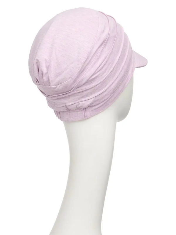Cap HocYoga - Pink Melange- chemotherapy headwear / alopecia cap 