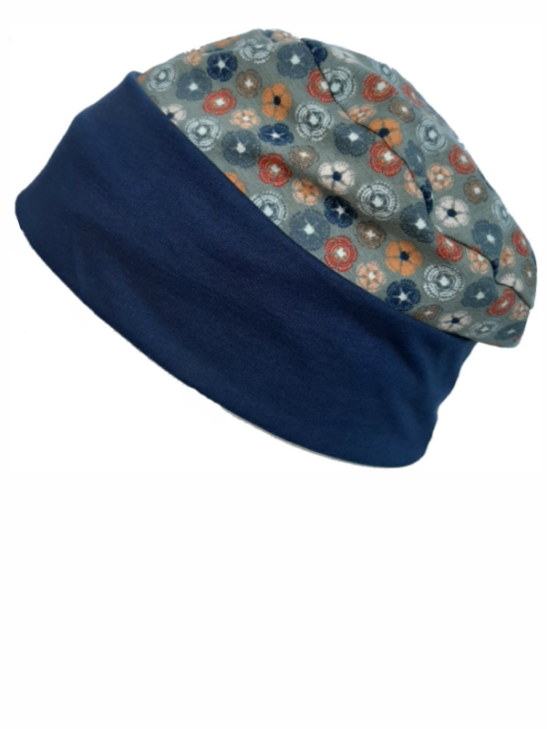 Top Mix Dusty Flowers - chemo hat / alopecia hat