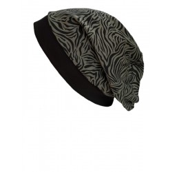 Top Mix Zebra Olive - chemo hat / alopecia hat Top Mix Zebra Olive - chemo hat / alopecia hat