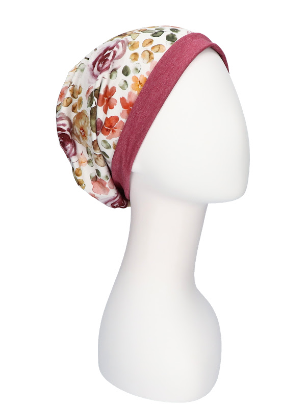 Top Mix Rose Garden - chemo hat / alopecia hat