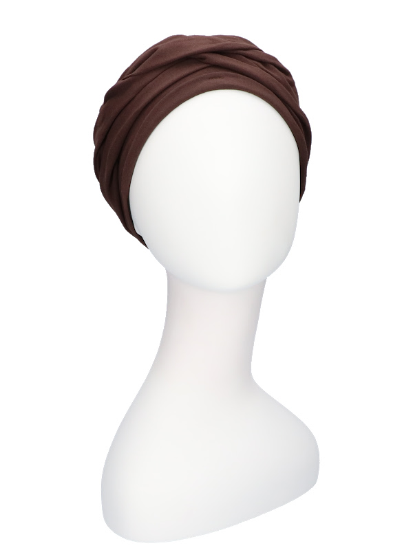 Top PLUS brown - chemo hat / alopecia hat
