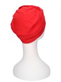 Top PLUS red - chemo headwear / alopecia turban