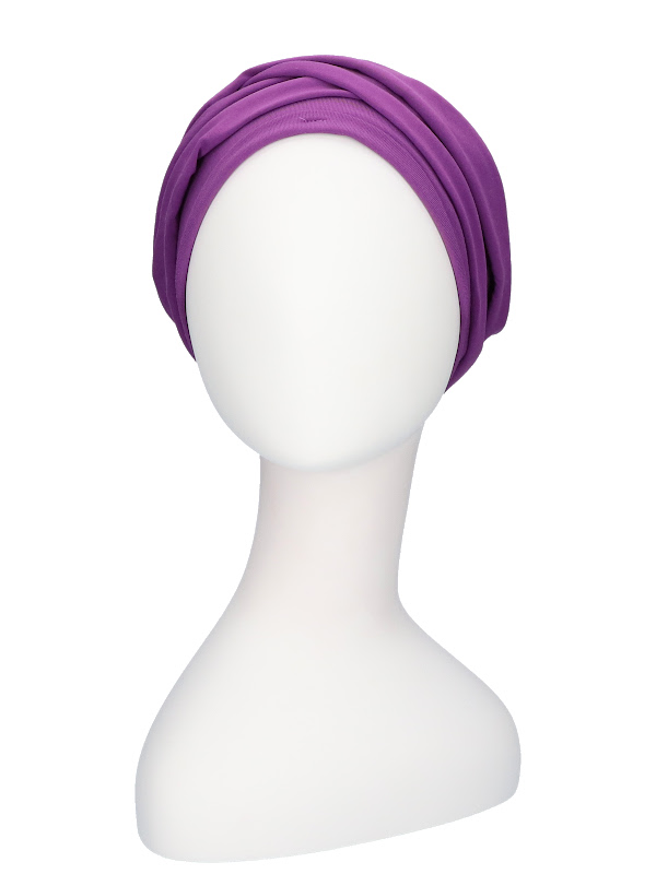 Top PLUS Purple - cancer hat / alopecia hat