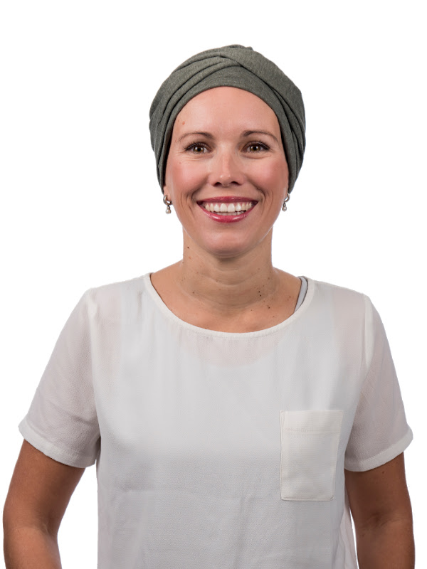 Top PLUS Khaki melee - chemotherapie hoofdbedekking / alopecia vrouwen 